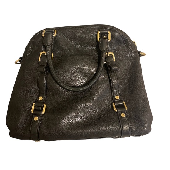 Michael Michael Kors Bags Black Bedford Belted Leather Satchel Medium - Picture 3 of 8